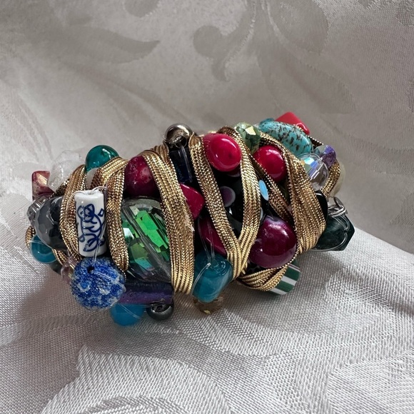 One-of-a-Kind Handmade Artisan Bracelet – Signed Statement Cuff - Picture 7 of 14